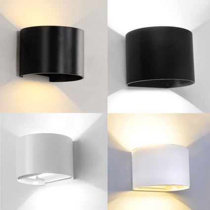 APLED - Вуличний світлодіодний настінний світильник OVAL 2xLED/3W/230V IP65