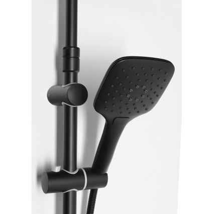 Aqualine - Душовий набір KERA матовий чорний