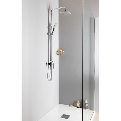 Aqualine - Душовий комплект з змішувачем FACTOR, блискучий хром