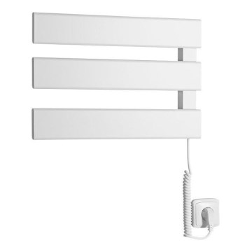 Aqualine - Электрический полотенцесушитель ELVIS 50W/230V 34,2 cм белый правый