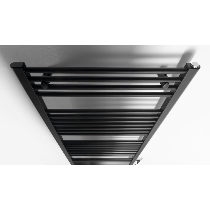Aqualine - Электрический радиатор для ванной комнаты DIRECT-E 600W/230V 132 см матовый черный прямой