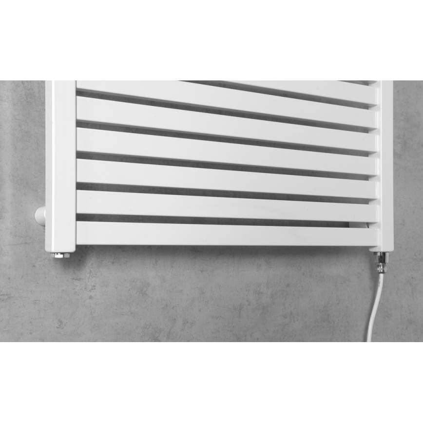 Aqualine - Электрический радиатор для ванной комнаты TONDI-E 400W/230V 97 см белый прямой