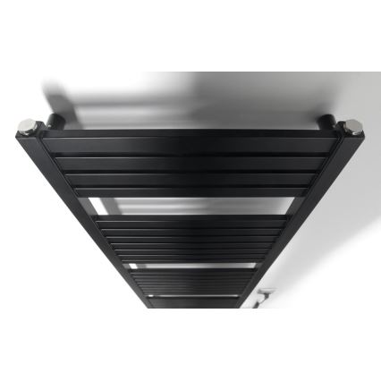 Aqualine - Електрична рушникосушарка для ванної TONDI-E 500W 133x45 cm матова чорна