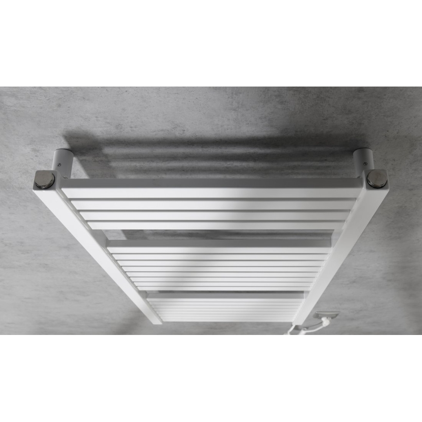 Aqualine - Електричний для ванної кімнати радіатор TONDI-E 300W/230V 97 см білий прямий