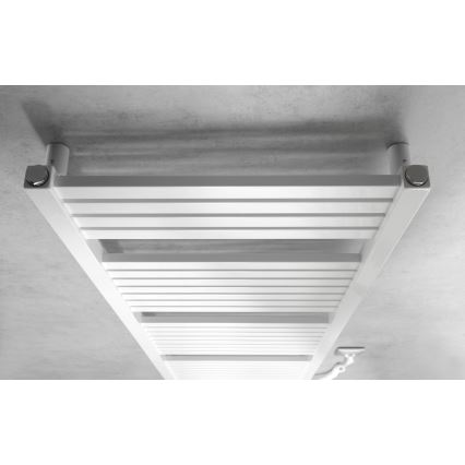 Aqualine - Електричний для ванної кімнати радіатор TONDI-E 500W/230V 133 см білий прямий