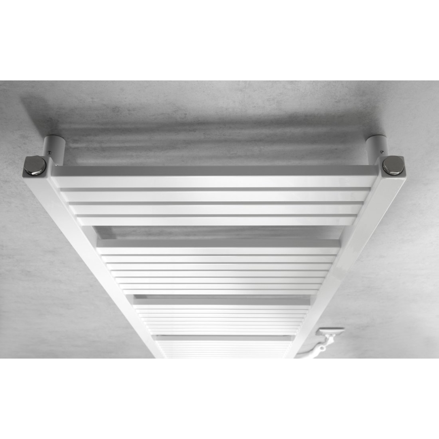 Aqualine - Електричний для ванної кімнати радіатор TONDI-E 500W/230V 133 см білий прямий