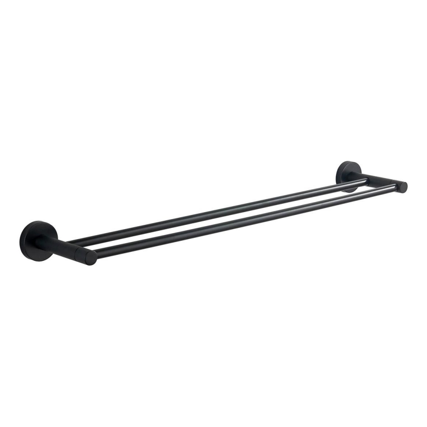 Aqualine - Настінна вішалка для рушників SAMBA 12x64,5 см чорний