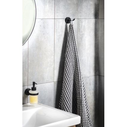 Aqualine - Настінна вішалка для рушників SAMBA чорний