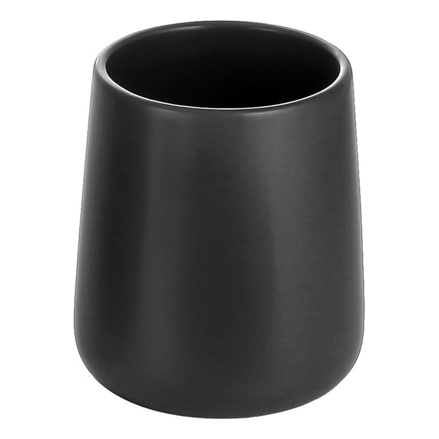 Aqualine - Підставка для зубних щіток NERO кераміка/чорний