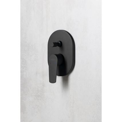 Aqualine - Смеситель для душа скрытого монтажа LOTTA матовый черный