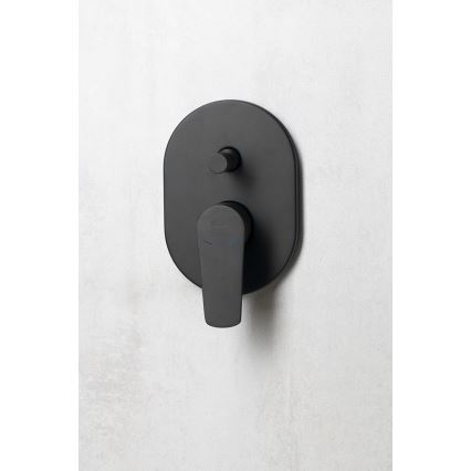 Aqualine - Смеситель для душа скрытого монтажа LOTTA матовый черный