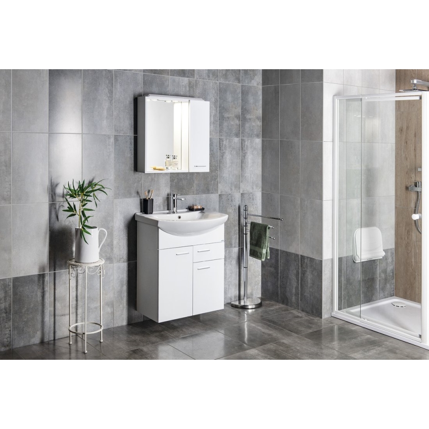 Aqualine - Вбудований умивальник ZERO 65x46 см кераміка/білий