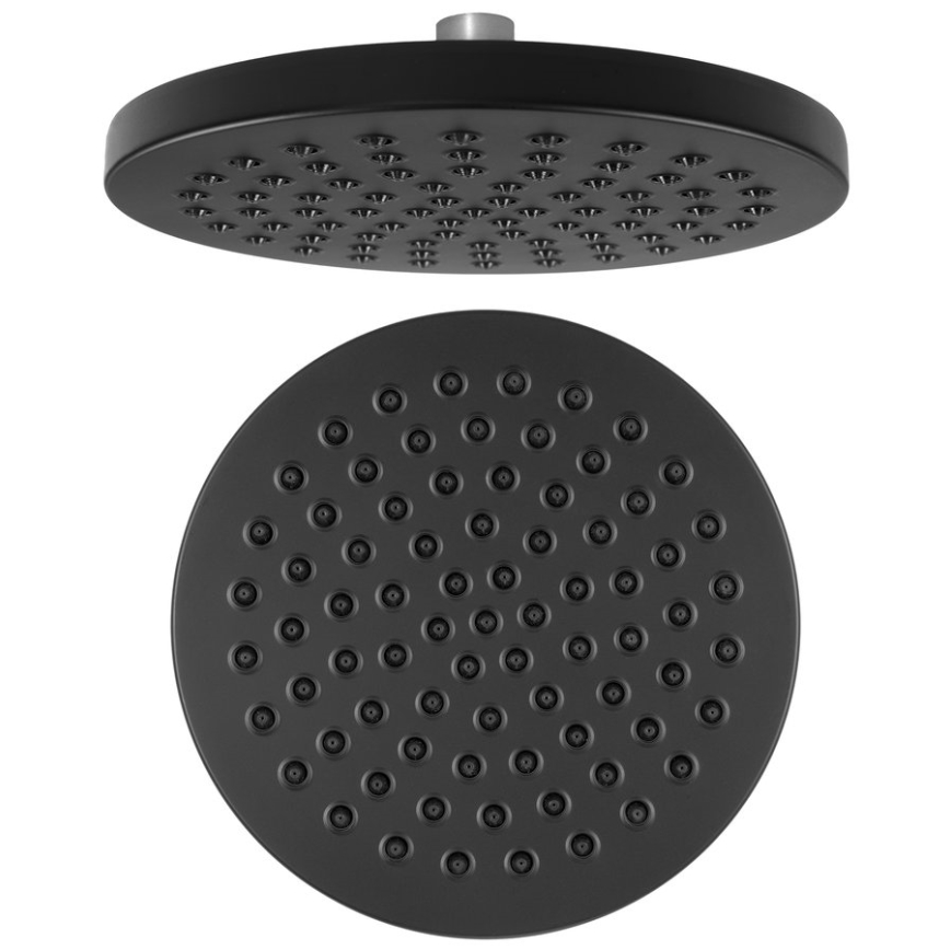 Aqualine - Верхній душ діаметр 20 см матовий чорний