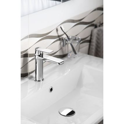 Aqualine - Змішувач для умивальника DAPHNE 15,5 cm глянцевий хром