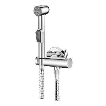 Aqualine - Змішувач для біде з душем глянцевий хром