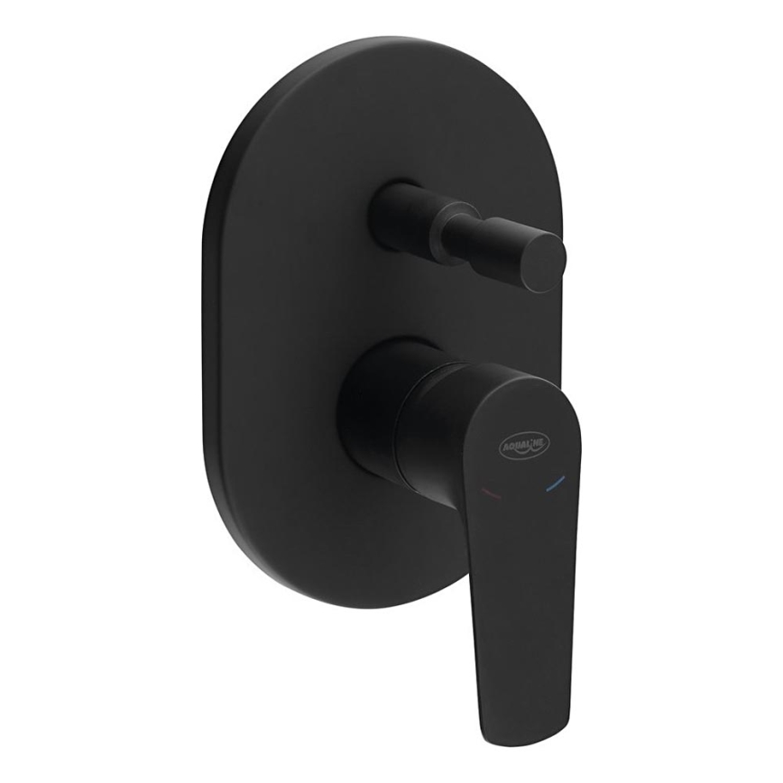 Aqualine - Змішувач для душу для прихованої інсталяції LOTTA матовий чорний