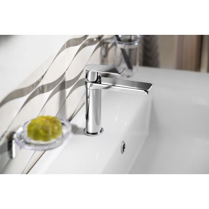 Aqualine - Змішувач для умивальника DAPHNE 15,5 cm глянцевий хром