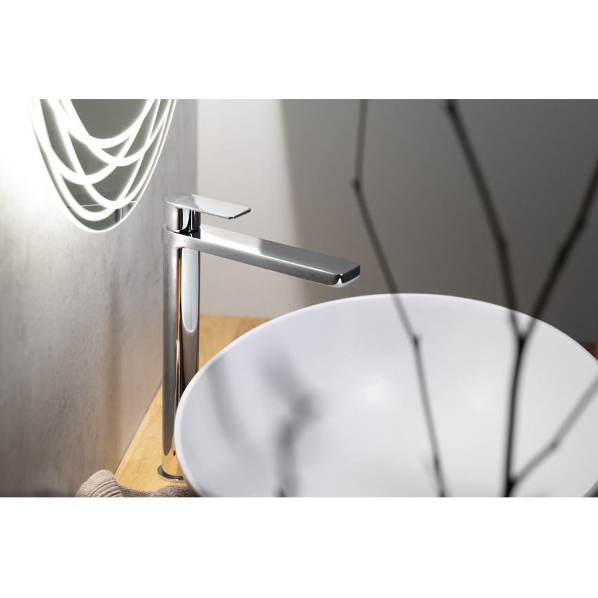 Aqualine - Змішувач для умивальника DAPHNE 29 см блискучий хром