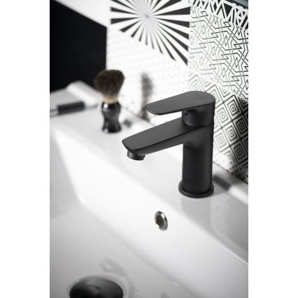 Aqualine - Змішувач для умивальника LOTTA матовий чорний