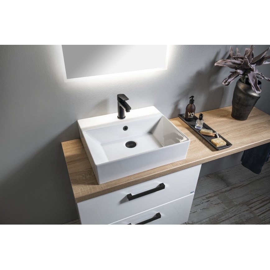 Aqualine - Змішувач для умивальника LOTTA матовий чорний