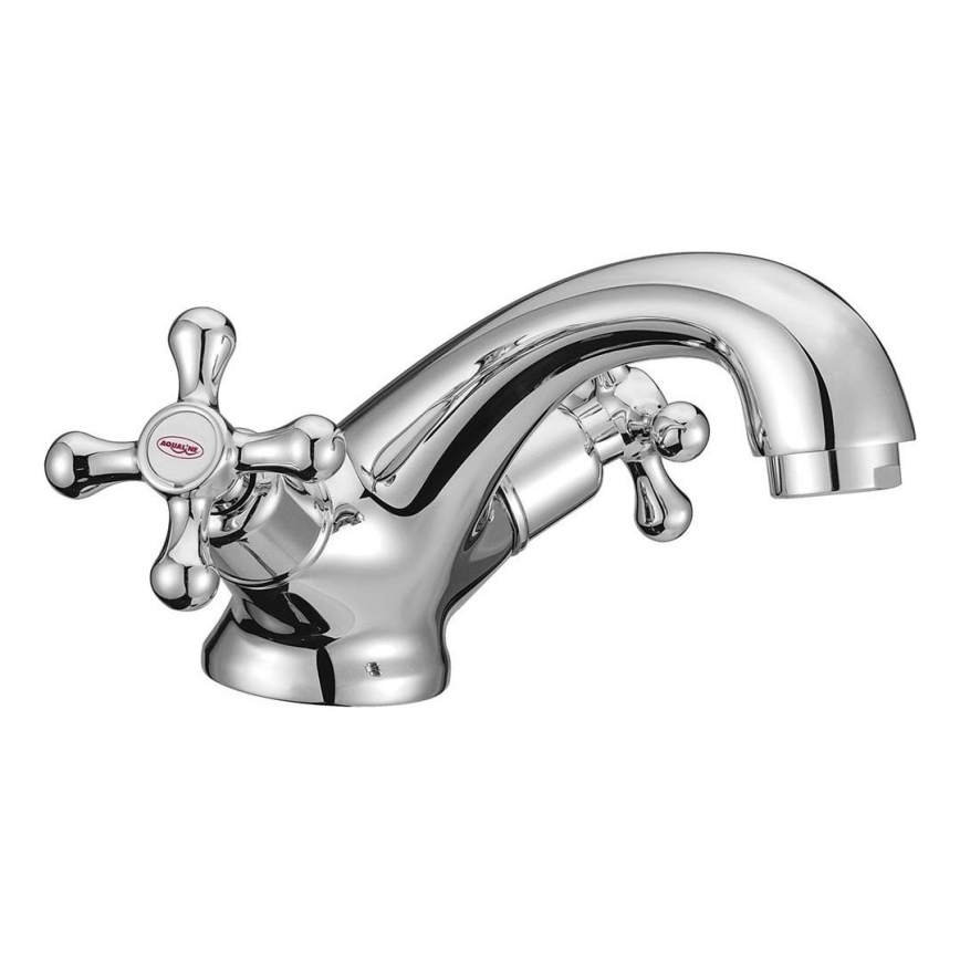 Aqualine - Змішувач для умивальника VICTORIA глянцевий хром