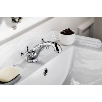 Aqualine - Змішувач для умивальника VICTORIA глянцевий хром