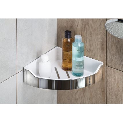 Aqualine - Кутова полиця для душу SAMBA 21,8x30 см глянцевий хром