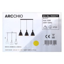 Arcchio - Підвісна люстра ARTHURIA 3xE27/60W/230V
