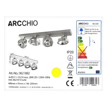 Arcchio - Светодиодный точечный светильник MUNIN 4xGU10/ES111/11,5W/230V