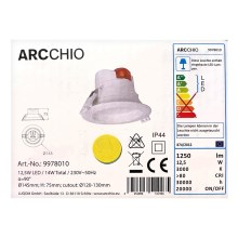 Arcchio - Светодиодный встроенный светильник ARIAN LED/12,5W/230V IP44
