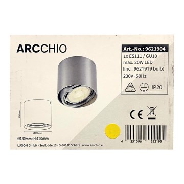 Arcchio - Світлодіодний точковий світильник ROSALIE 1xGU10/ES111/11,5W/230V