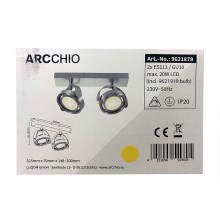 Arcchio - Точковий LED світильник з регулюванням яскравості MUNIN 2xES111/GU10/11,5W/230V