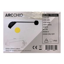 Arcchio - Вуличний світлодіодний настінний світильник GRAYSON LED/15W/230V IP65