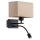 Argon 1043 - Світлодіодна настінна лампа BILL 1xE27/15W/230V + LED/4,5W бежевий/чорний