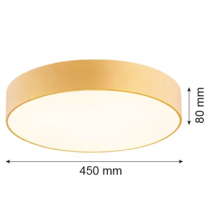 Argon 1458 - Потолочный светильник DARLING 3xE27/15W/230V диаметр 45 см золотой