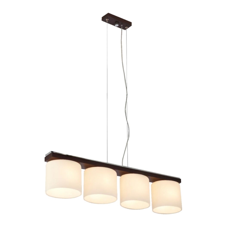 Argon 1550 - Люстра CARLO 4xE27/60W/230V коричневий