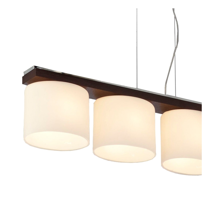 Argon 1550 - Люстра CARLO 4xE27/60W/230V коричневий