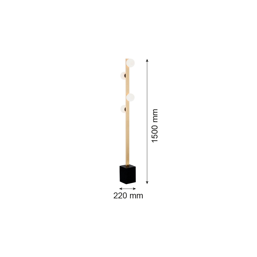 Argon 1738 - Торшер FREEMONT 4xG9/5W/230V