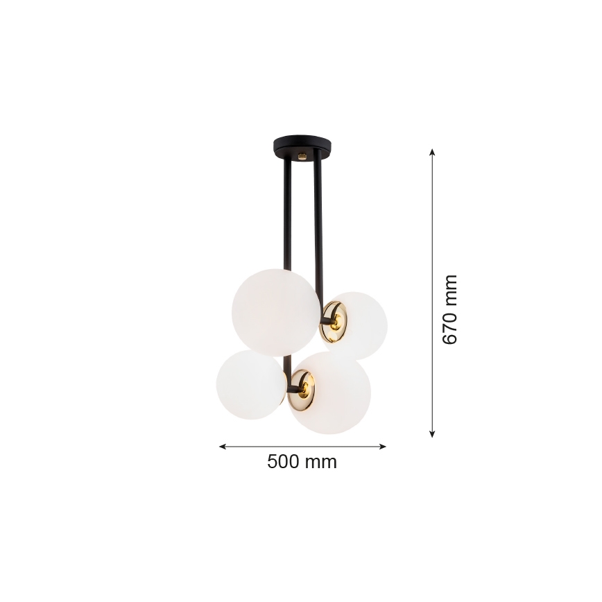 Argon 1739 - Люстра на штанзі MORITZ 4xE27/15W/230V