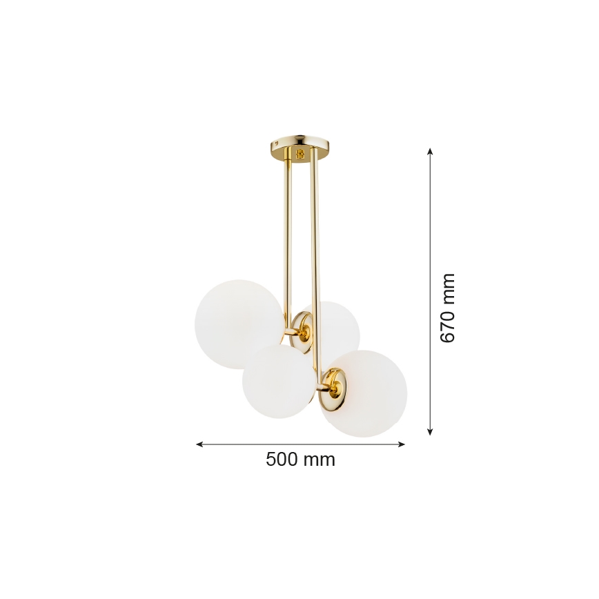 Argon 1743 - Люстра на штанзі MORITZ 4xE27/15W/230V