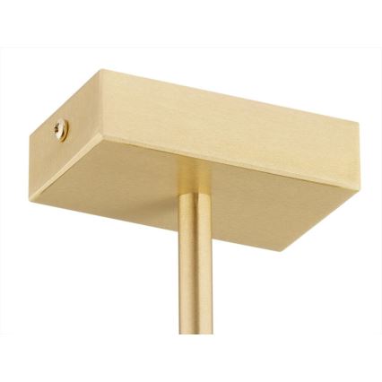 Argon 1767 - Люстра на штанзі FREEMONT 4xE27/15W/230V золотий/білий/чорний