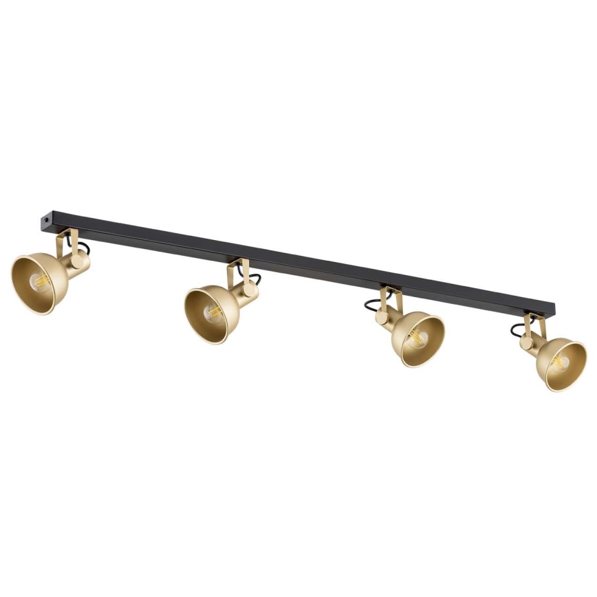 Argon 1801 - Точечный светильник LENORA 4xE14/7W/230V золотой/черный