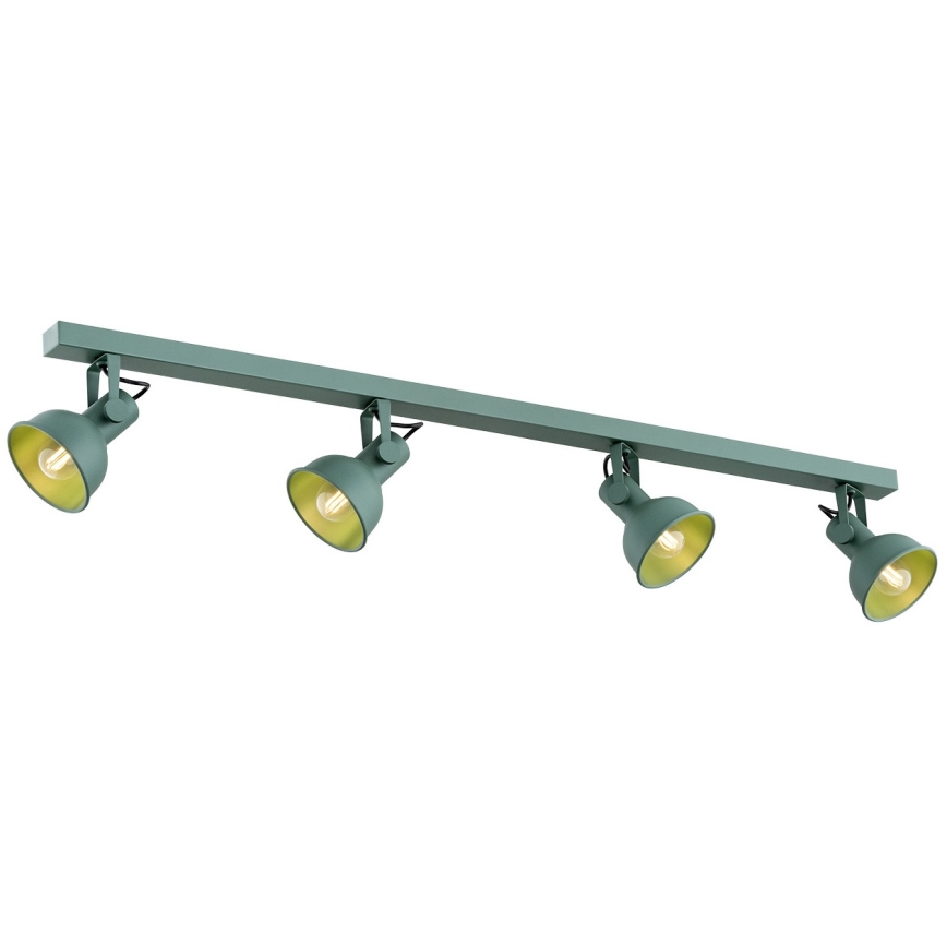 Argon 1819 - Точечный светильник LENORA 4xE14/7W/230V зеленый