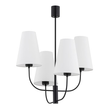 Argon 1822 - Люстра на штанзі SAFIANO 4xE27/15W/230V чорна