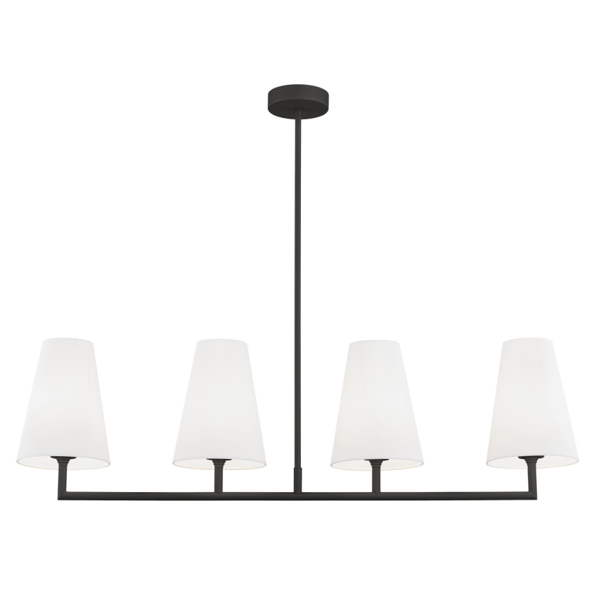 Argon 1831 - Люстра на штанзі SAFIANO 4xE27/15W/230V чорний