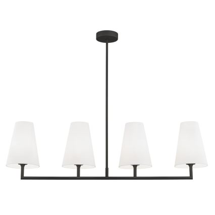 Argon 1831 - Люстра на штанзі SAFIANO 4xE27/15W/230V чорний