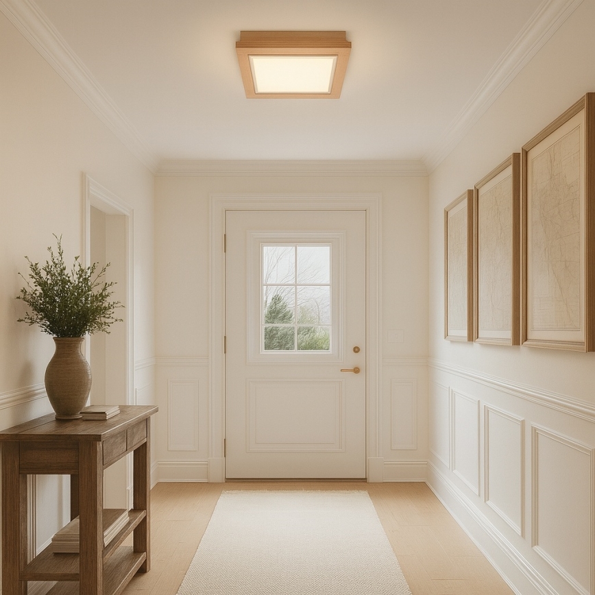 Argon 1866 - Стельовий світильник TABOR 4xE27/15W/230V 42x42 см бежевий