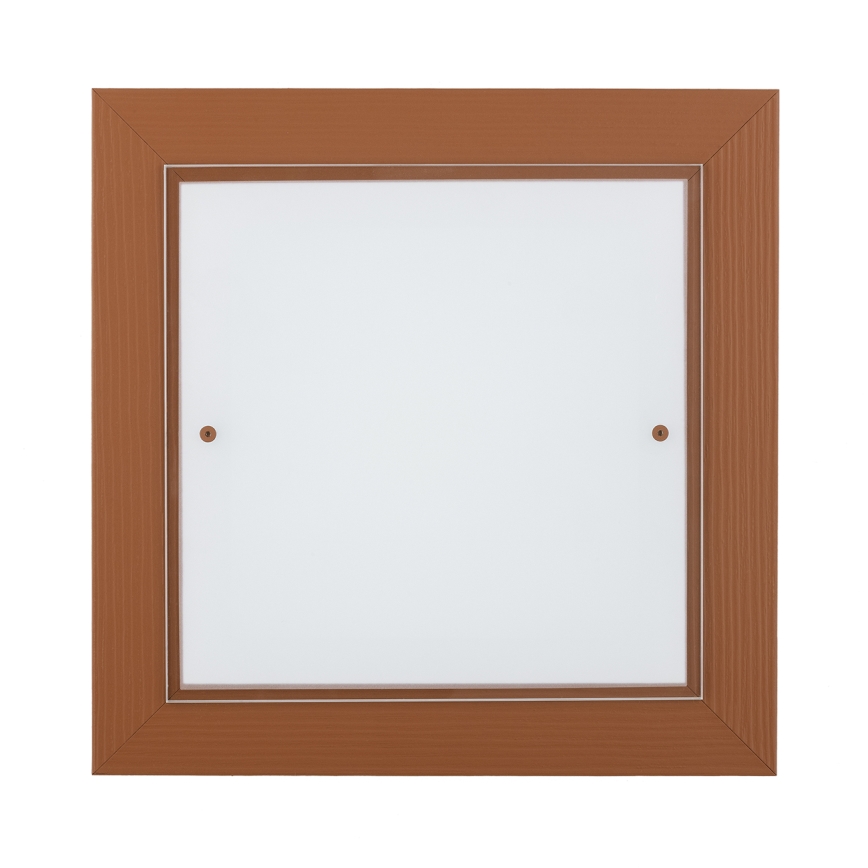 Argon 1867 - Потолочный светильник TABOR 4xE27/15W/230V 42x42 см терракотовый