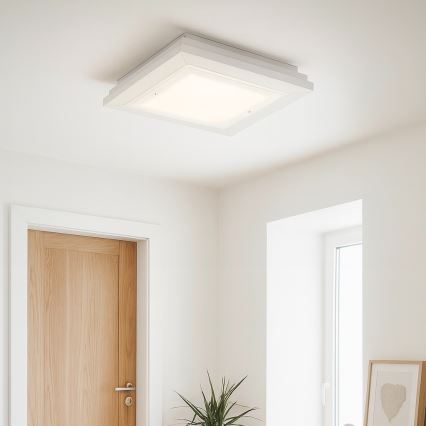 Argon 1870 - потолочный светильник TABOR 4xE27/15W/230V 52x52 см белый