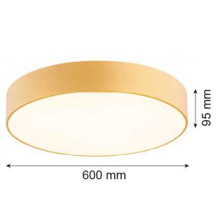 Argon 2081 - Потолочный светильник DARLING 5xE27/15W/230V диаметр 60 см золотой